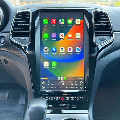 aoonav 13.6 Inch Android 12 Car Stereo Radio Upgrade for Jeep Grand Cherokee 2014-2022 Multimedia Player GPS Navigation Wireless CarPlay Android Auto 1080P Touch Screen Head Unit (Glossy Black 128GB)