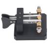 CW Button, Morse Code Button, Carbon Fiber Paddle, Automatic for Training (Black view 2
