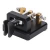 CW Button, Morse Code Button, Carbon Fiber Paddle, Automatic for Training (Black view 3