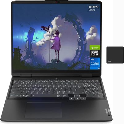 Lenovo Ideapad Gaming 3i Laptop, 15.6" FHD IPS 120Hz, NVIDIA GeForce RTX 3050Ti, Intel 14 Core i7-12700H, 32GB RAM, 2TB PCIe SSD, RJ45, Backlit, WiFi 6, Windows 11 Home, Grey, with 5ave Mousepad