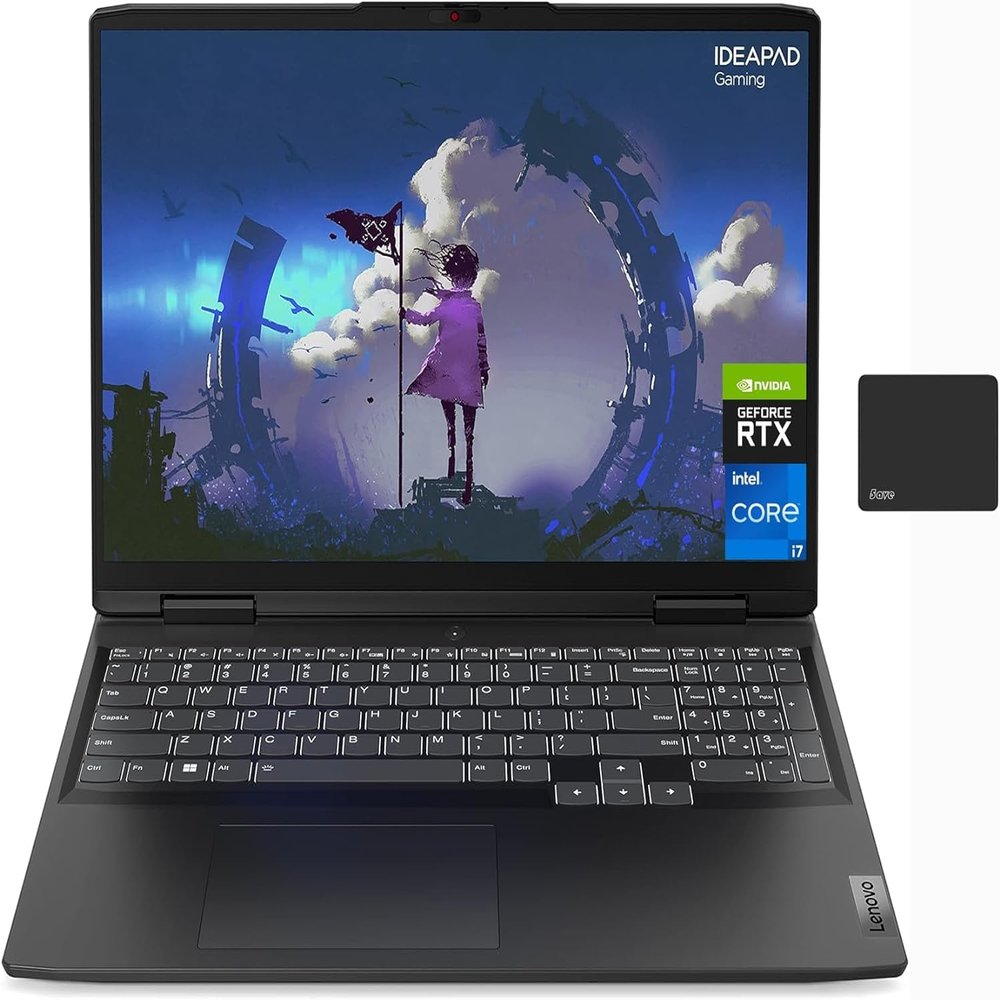 Lenovo Ideapad Gaming 3i Laptop, 15.6" FHD IPS 120Hz, NVIDIA GeForce RTX 3050Ti, Intel 14 Core i7-12700H, 32GB RAM, 2TB PCIe SSD, RJ45, Backlit, WiFi 6, Windows 11 Home, Grey, with 5ave Mousepad