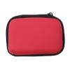 ACUIF Earphone Carrying Case Shockproof Hard EVA Case Travel Pouch for External Hard Drive,Power Bank,Cell Phone,Cable,Cord,Portable Small Electronic Accessories Organizer Storage Zipper Pouch,Red