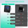 Geloo Boat Radio Marine Stereo Receiver-Waterproof Digital Media MP5 Player with 4.1" LCD Display For Watching Video, Wireless Connection, AM/FM Tuner, AUX USB Preset EQ Subwoofer, Multi-Color Buttons view 2