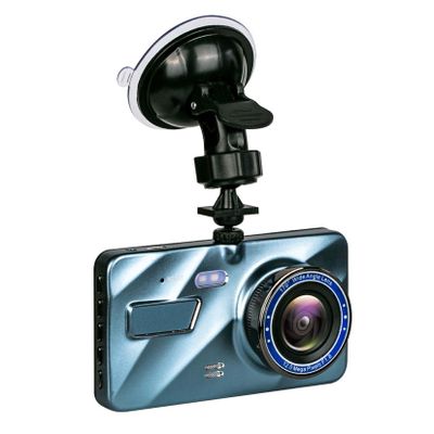 BNEI 1296p Front and Rear Car Camera, 4" Large Screen with 32g Memory Card, Night Vision, 24 Hour Parking Mode, WDR, Loop Recording, G Sensor (A)