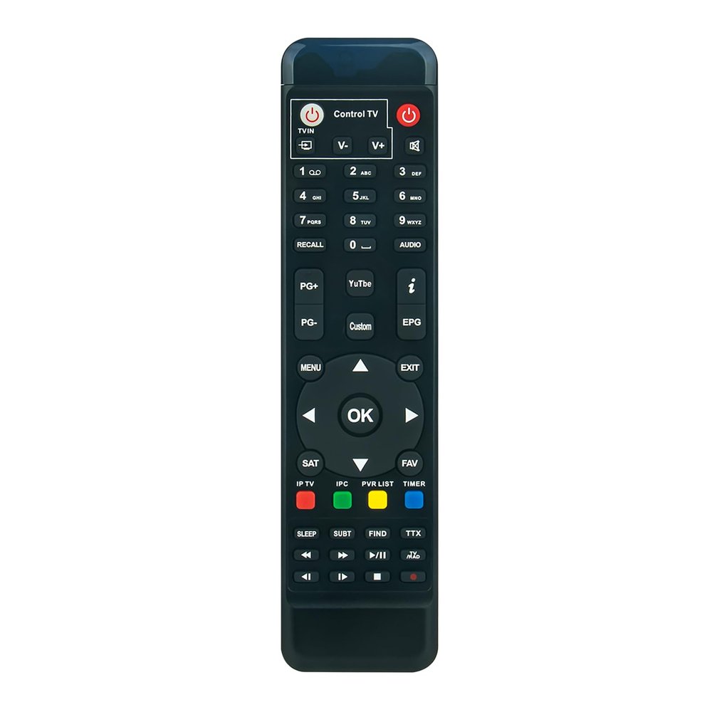 Allimity Replaced Remote Control Fit for FreeSat GTmedia V8 Super, V8 Golden,V8 Nova, V8 Pro, V9 Pro, V9S Pro, V8 Combo, V8 Angel Digital Satellite Receiver Decoder