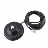 AJOHBM M5-PL259 Diameter 12CM ma~net 5M Feeder Cable PL259 ma~net Mount Car Antenna Base Compatible with Car Radio KT-8900 KT8900 BJ-218 view 1