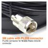 AJOHBM M5-PL259 Diameter 12CM ma~net 5M Feeder Cable PL259 ma~net Mount Car Antenna Base Compatible with Car Radio KT-8900 KT8900 BJ-218 view 2
