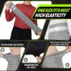 Geyoga 4 Pairs Arm Sleeves for Men Women, Black, Gray view 3