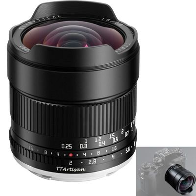 TTARTISAN 10mm F2 Lens APS-C MF Ultra-Wide for Fuji X Mount Cameras X-A10 X-M1 X-T10 X-PR01 X-E1 X-E3 XS10 and More