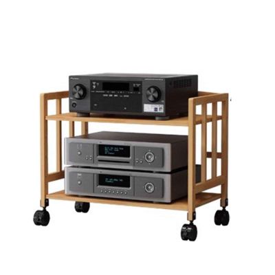 Amplifier Cabinets Cinema Audio Equipment Cabinets Professional Amplifier Stands Stands Audio Cabinets Equipment Cabinets Multi-Functional Multi-Layer Audio Stands Wooden Stands (Color : Log Colour,