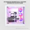 Phanteks NV9 Premium DRGB Kit, 4X D/A-RGB LED modules for NV9 Outer Frame, 1x D/A-RGB Power hub Included (White) view 3