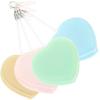 SOLUSTRE Heart Shaped Macaron Lens Cleaning 4pcs Phone Screen Cleaner Glasses Eye Glass Screen Wipers Random Color view 1