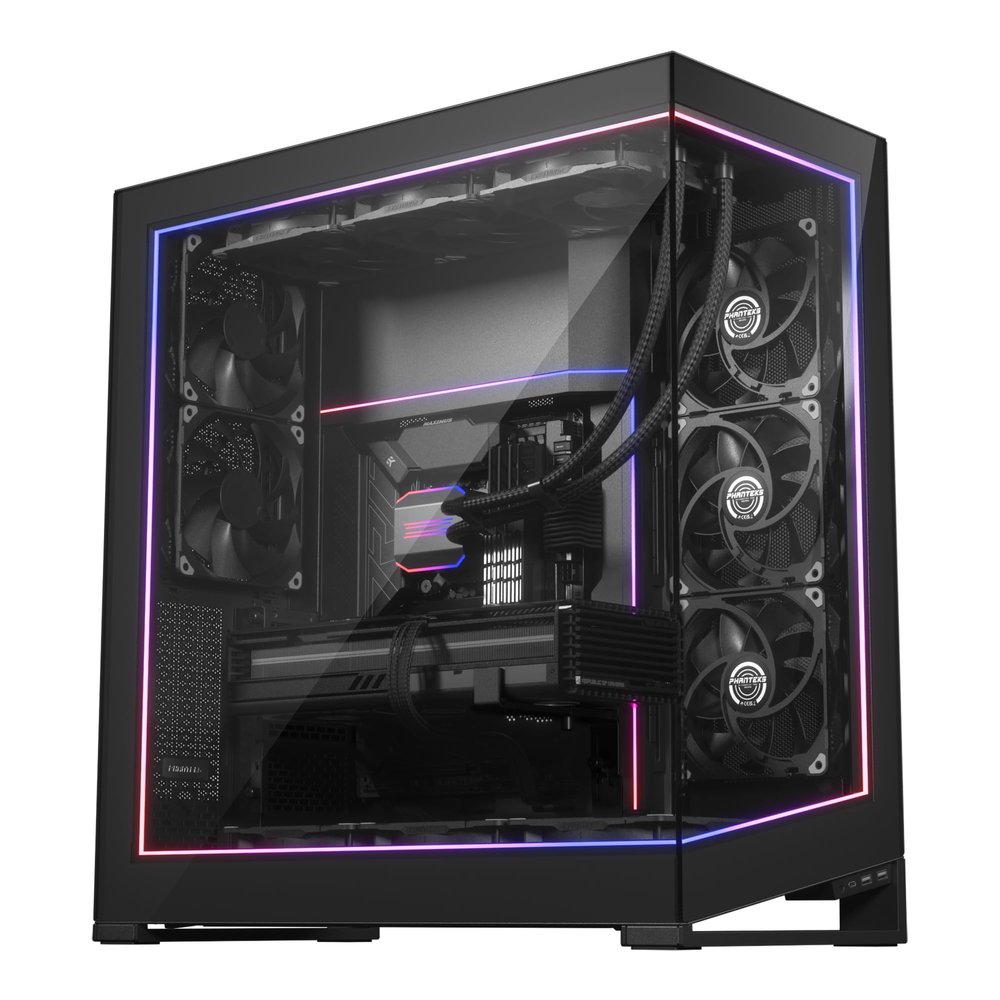 Phanteks NV9 Premium DRGB Kit, 4X D/A-RGB LED modules for NV9 Outer Frame, 1x D/A-RGB Power hub Included (Black)