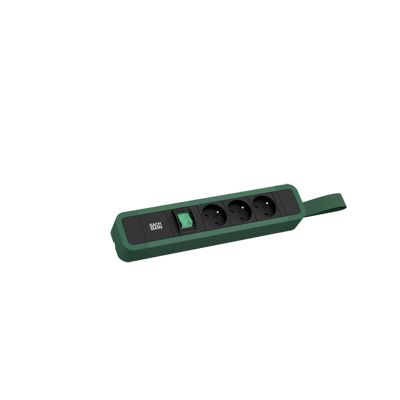 BACHMANN Primo 2 3xUTE 1x Switch with Loop 2.0 m CEE7/7 RAL6028