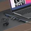 Docking Station for Laptop, 10 in 1 USB C Hub with 4K HD Multimedia Interface, 100W PD, 10 Gbps USB C and 5 Gbps USB A Data, 100Mbps Ethernet, AUX, Memory Card Slot view 2