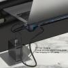 Docking Station for Laptop, 10 in 1 USB C Hub with 4K HD Multimedia Interface, 100W PD, 10 Gbps USB C and 5 Gbps USB A Data, 100Mbps Ethernet, AUX, Memory Card Slot view 3