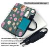 Ogniwo Yorkie Floral Pattern 15.6-Inch Laptop Or Tablet,Durable And Water-Repellent Fabric,Messenger Shoulder Bag view 3