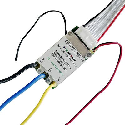 10S 20A 36V Battery BMS with ON/Off Switch Temperature Sensor Charging Port with Diode Separate Port 10S20A 10S15A BeMuchSafer BMS for DIY Polly Hailong eBike Battery Pack (10S20A 36V with Switch)