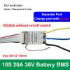 10S 20A 36V Battery BMS with Temperature Sensor Charging Port with Diode Separate Port 10S20A 10S15A BeMuchSafer BMS for DIY Polly Hailong eBike Battery Pack (10S20A 36V Without Switch) view 2