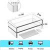 Wymexen Acrylic Monitor Stand - 16/20 inch 2 Tier Riser for iMac, PC, Desktop, Laptop, TV with Storage Shelf, Home Office Desk Organizer view 2