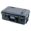 ColorCase Pelican Air 1535 Carry-on Case Graphite - Medium Size Waterproof (Empty) - OD Green Handles & Latches view 2