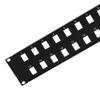 InstallerParts Blank Panel for Keystone Jack, 2U, 24 Port, 1 Pack view 2