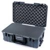 ColorCase Pelican Air 1535 Carry-on Case Graphite - Medium Size Waterproof Case with Pick & Pluck Foam & Convoluted Lid Foam - Black Handles, TSA Locking Latches & Trolley view 1