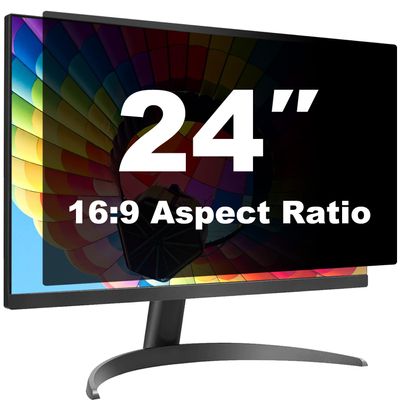 [10 Pack] Pozlle 24 Inch Computer Privacy Screen Shield for 16:9 Widescreen Desktop Monitor - Anti-Glare Blue Light Privacy Filters and Anti Spy Privacy Screen Protector Film