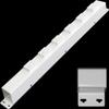 16 Hardwired Power Strip (NO Power Cord), 6 Vertical Tamper Resistant Outlets (NEMA 5-15R - NOT 20Amp), with Ears (with mounting tabs on Both Ends), White view 1