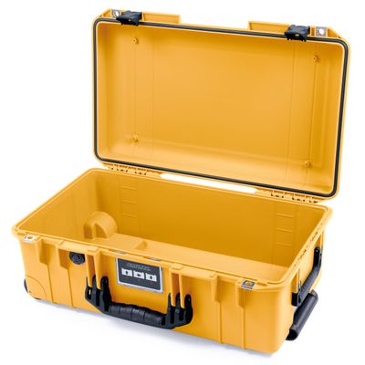 Pelican Air 1535 Carry-on Case by ColorCase - Yellow - Medium Size Waterproof Case (Case Only) - Black Handles & Latches