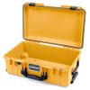 Pelican Air 1535 Carry-on Case by ColorCase - Yellow - Medium Size Waterproof Case (Case Only) - Black Handles & Latches view 1