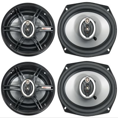 Audiosavings Bundle: (2) Pair Crunch CS693 6x9 Car Audio 3-Way Speakers 400 Watts Max