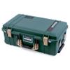 ColorCase Pelican Air 1535 Carry-on Case Trekking Green - Medium Size Waterproof Case with Mesh Lid Organizer Only - Desert Tan Handles & Latches view 4