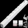 16" Hardwired Power Strip (NO Power Cord), 6 Tamper Resistant Outlets (NEMA 5-15R - NOT 20Amp), NO Ears (Without mounting tabs on Both Ends), USB, White view 1