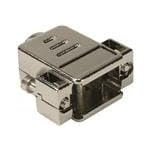 HARTING 09670500443, D-sub metalized Hood, 50pole, with Short Locking Screws, 4-40UNC