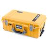 ColorCase Pelican Air 1535 Carry-on Case Yellow - Medium Size Waterproof Case with Pick & Pluck Foam & Mesh Lid Organizer - Silver Handles & Latches view 3