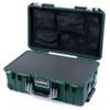 ColorCase Pelican Air 1535 Carry-on Case Trekking Green - Medium Size Waterproof Case with Pick & Pluck Foam & Mesh Lid Organizer - Silver Handles & Latches view 1