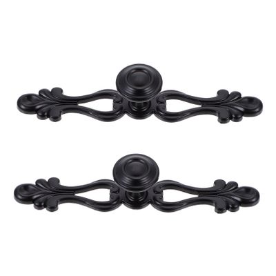 Veemoon 2pcs Vintage Cabinet Pulls Elegant European Style Wardrobe Handles for Dresser Cupboard and Furniture Easy to Install Antique Finish -Dull
