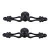 Veemoon 2pcs Vintage Cabinet Pulls Elegant European Style Wardrobe Handles for Dresser Cupboard and Furniture Easy to Install Antique Finish -Dull view 1