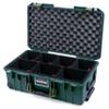 ColorCase Pelican Air 1535 Carry-on Case Trekking Green - Medium Size Waterproof Case with TrekPak Divider System & Convoluted Lid Foam - OD Green Handles & Latches view 1