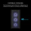 ASUS A21 Black Micro ATX PC Case Supports BTF Hidden Connector Technology, Graphics Cards up to 380mm, 360mm Coolers, & ATX PSUs, Includes Porous Front-Panel mesh and Cable Management Compartment view 4