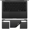 CaseBuy Palm Rest Protector Vinyl Skin Stickers(3 in 1) for 2025 2024 2023 MacBook Pro 14 inch M5 M4 M3 Pro/Max A3434 A2918 A2992 A3401 A3112 A3185 with Touch-ID Scratch-Resistant Cover -Space Black view 1