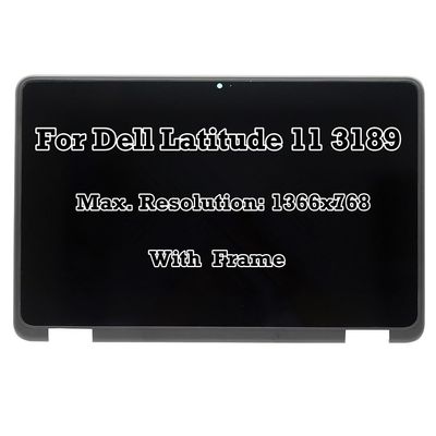 11.6" Replacement for Dell Latitude 11 3189 HD 1366x768 LCD Display Touch Screen Digitizer Assembly Frame Winbook