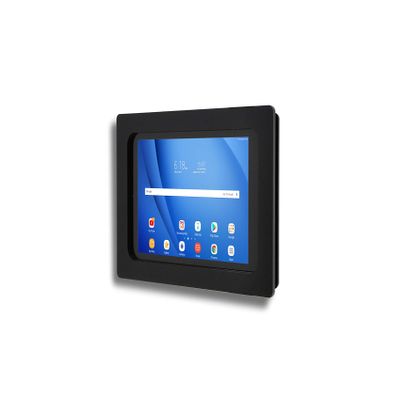 TABcare Anti-Theft Acrylic VESA Enclosure for Galaxy TAB A9 8.7" A11 Tablet with Free Wall Mount Kit & 90-Degree Angle USB C Cable (TAB A9/A11, Black)