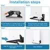 FANRTE for Starlink Router Wall Mount Kits Bracket for Starlink V2 Mesh Wi-Fi Router Mount,3/4 inch Wall Hole Ethernet Cable Grommet Feed Through Bushings for Starlink Masonry Routing Kit view 4
