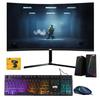 TechMagnet All in one Desktop Computer,Cheetah 4,Intel Core i5 4th Gen,8GB DDR3,120GB SSD,New 24 inch Curved Display,MTG RGB Keyboard Mouse,RGB Speaker,Webcam,USB Wi-Fi,Windows 11(Renewed) view 1