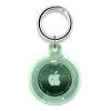 Airtag Holder,Waterproof Air tag Case with Spring Keychain,360 Waterproof Transparent TPU Cover Compatible with Apple Airtag for Pets,Keys, Bags, Luggage(Green) view 1