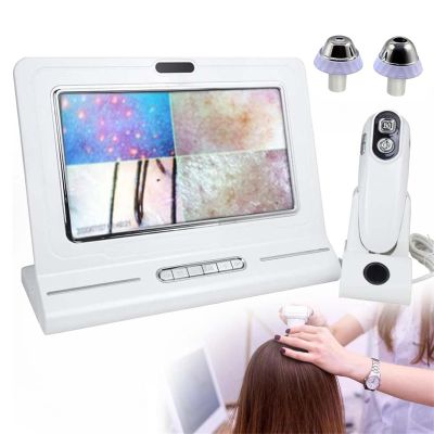 HEAXIY 11 inch Skin Diagnosis Hair Analyzer, Digital Microscope Scalp Hair Follicle Skin Hair Detector Analyser Machine for Home, Beauty Salon Spa