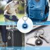 Airtag Holder,Waterproof Air tag Case with Spring Keychain,360 Waterproof Transparent TPU Cover Compatible with Apple Airtag for Pets,Keys, Bags, Luggage(Blue) view 4