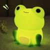 OkiyiD Frog Night Light for Nursery, Rechargeable Dimmable Bedside Lamp with Touch Control(ABS+SIL), Portable Kids Gift for Girls, Boys, Babies view 2
